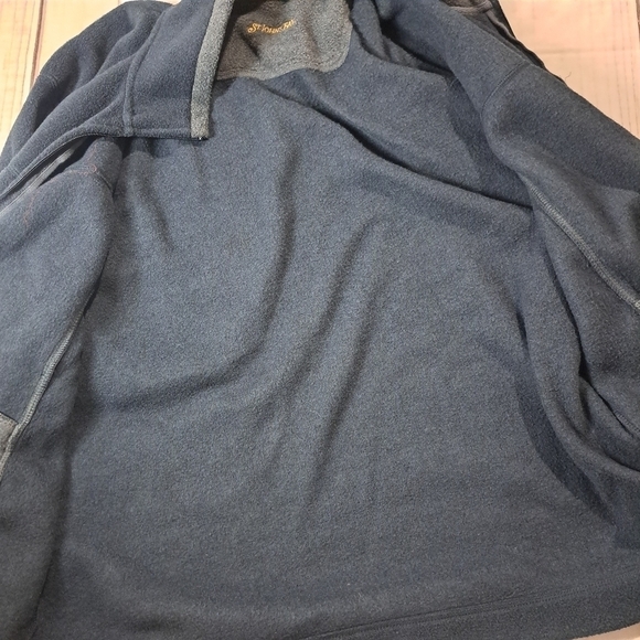 St. John's Bay Mens Large Fleece Zip Up Sweater - Picture 4 of 13